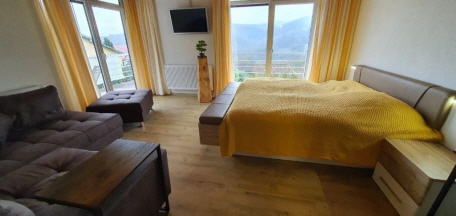 Schlafzimmer mit Ausblick